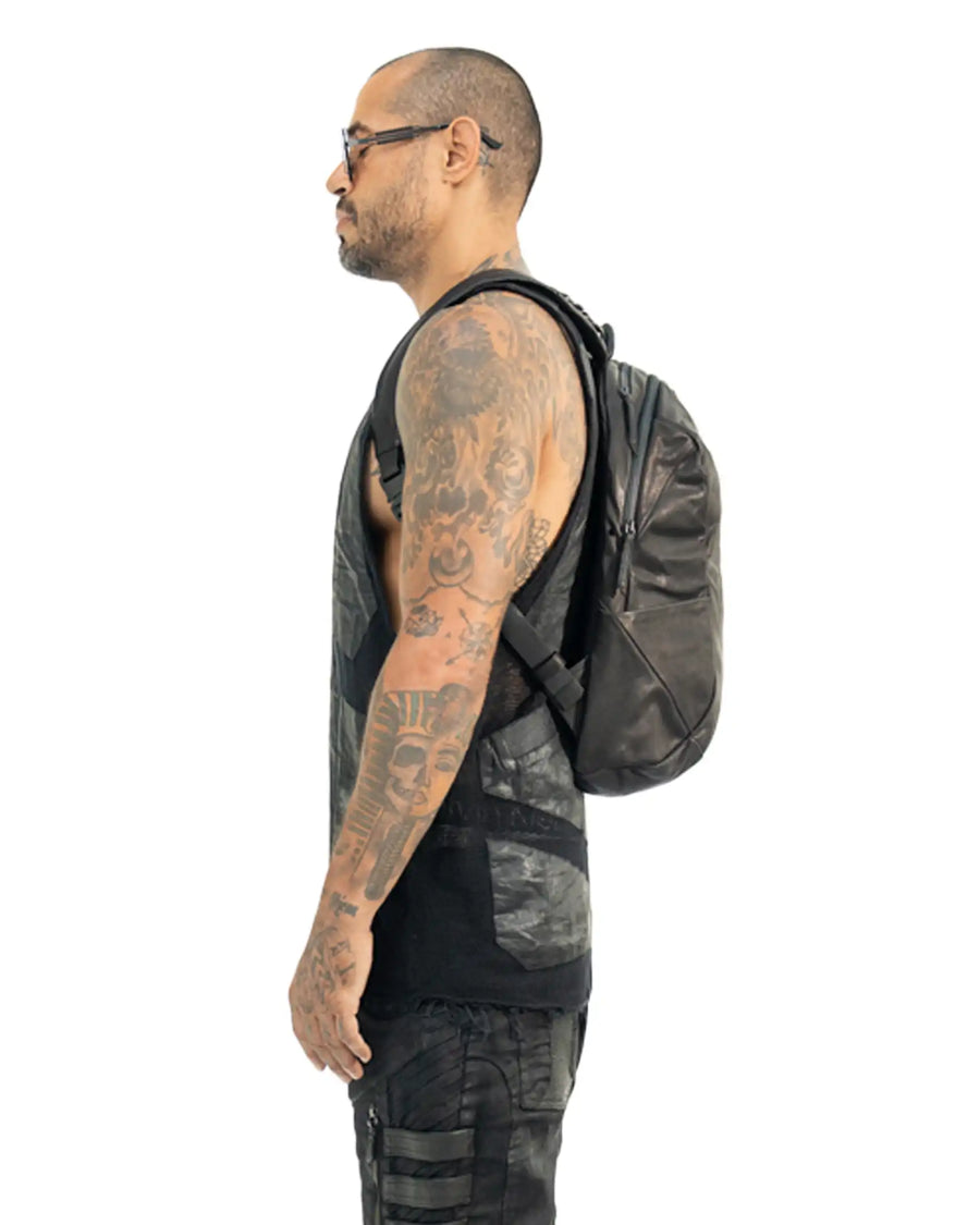 HYLO-361 Vertebral Avantgarde-Leder-Laptop-Rucksack