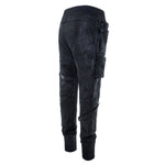 mens long utility cargo jogger pants drop crotch waxed