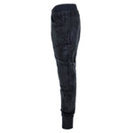 mens long tactical joggers drop crotch waxed multiple pockets