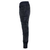 mens long tactical joggers drop crotch waxed multiple pockets