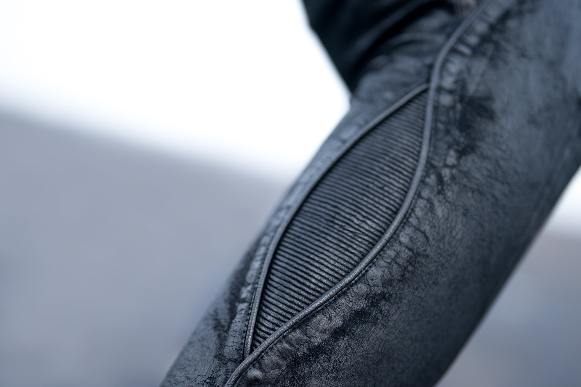 unisex leggings textured rib eyelet patch piping