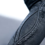unisex leggings textured rib eyelet patch piping